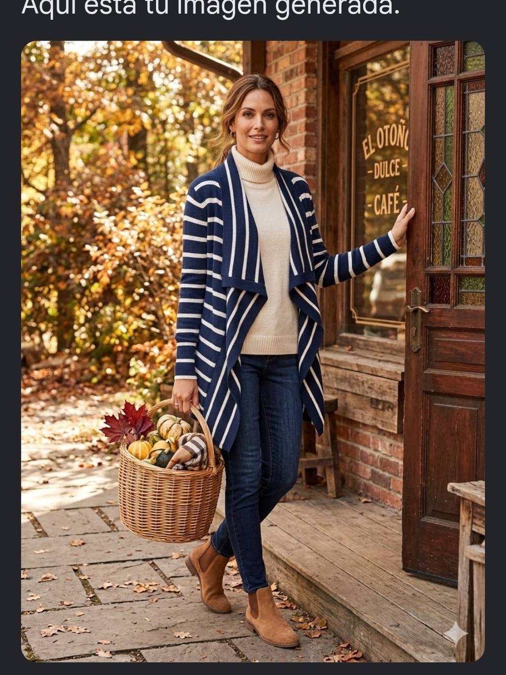Liz Lange Navy Blue & White Striped Draped Knit Cardigan.
